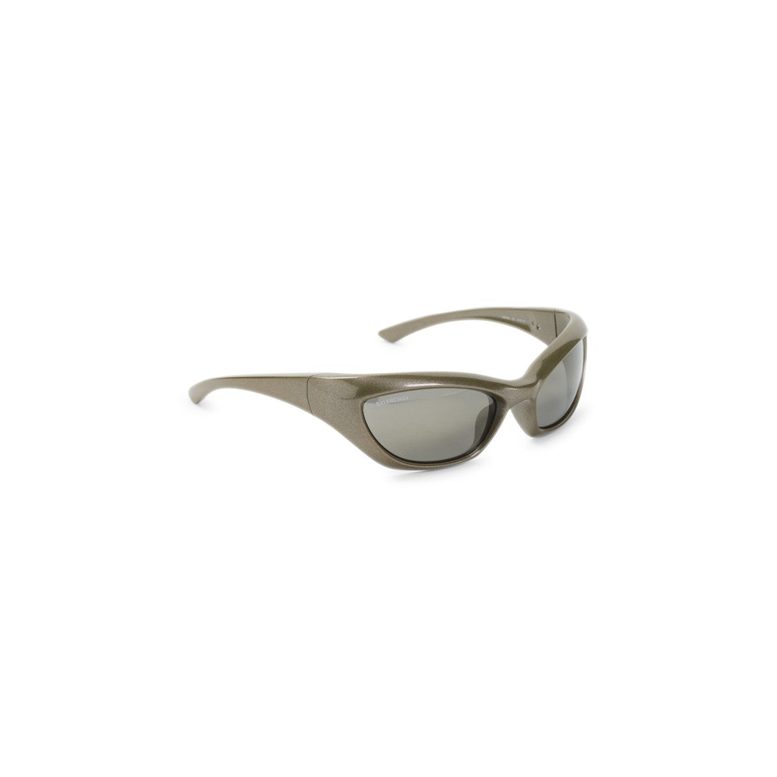Balenciaga Wraparound Grey Acetate Sunglasses