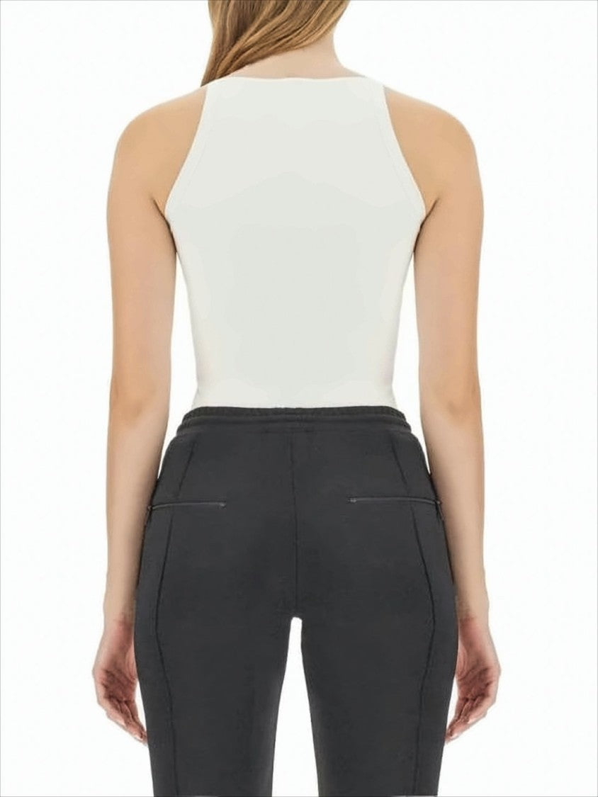 Courrèges High-Neck Sleeveless Top With Fitted Silhouette