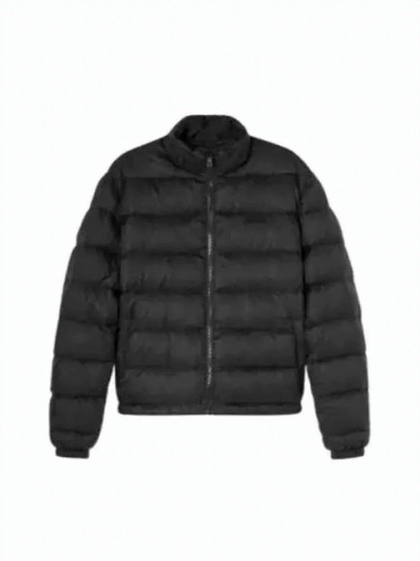 Versace Short Padded Jacket With Horizontal Quilted Design