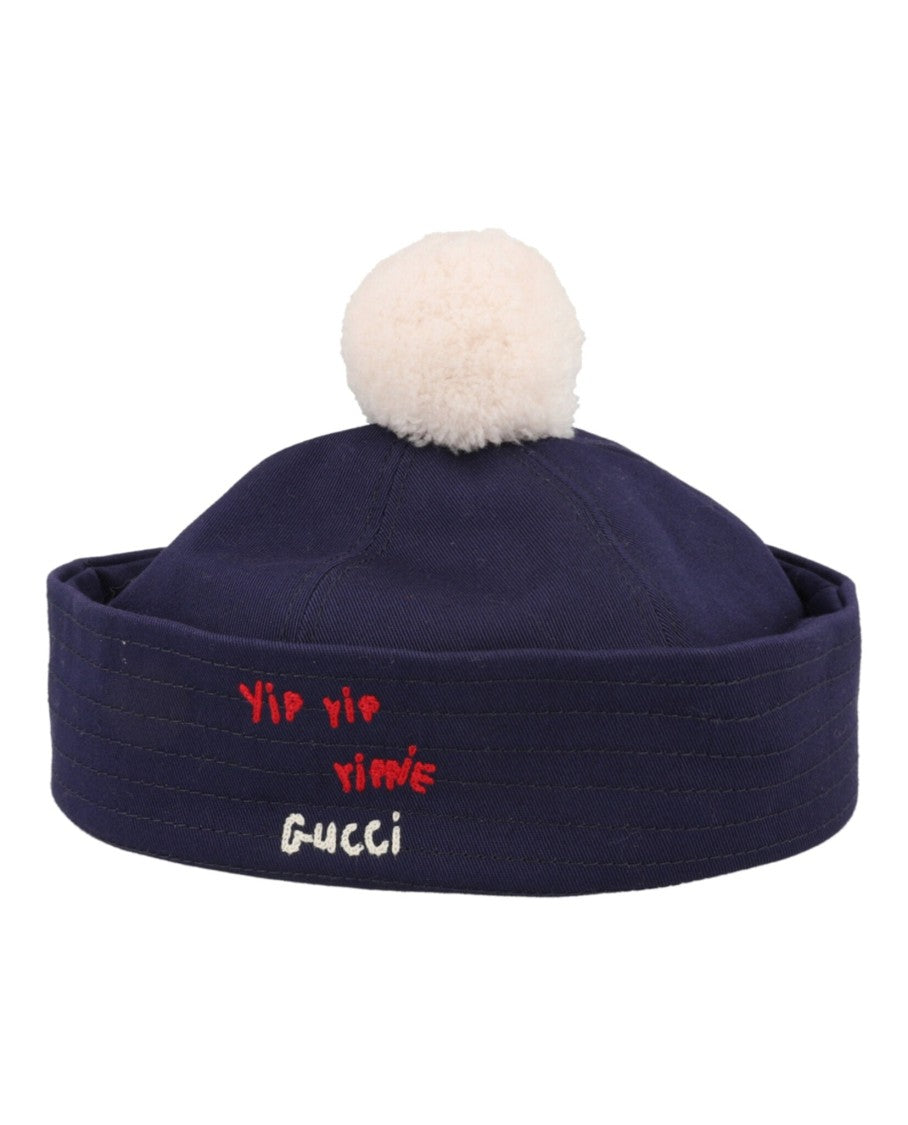 Gucci Cotton Embroidered Sailor Hat