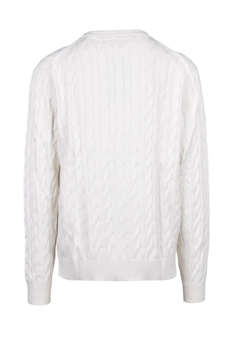 Tommy Hilfiger White Cable Knit Sweater