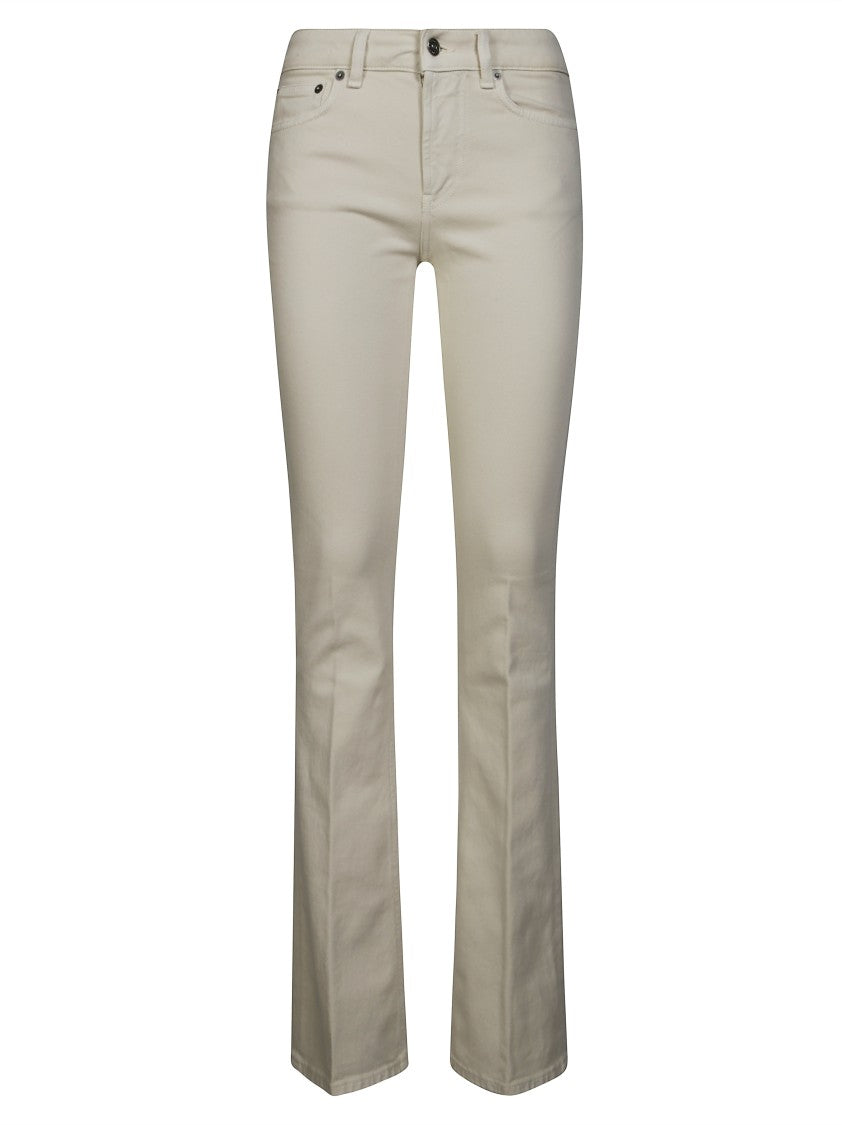 Dondup High-Waisted Wide-Leg Pants With Concealed Fastening