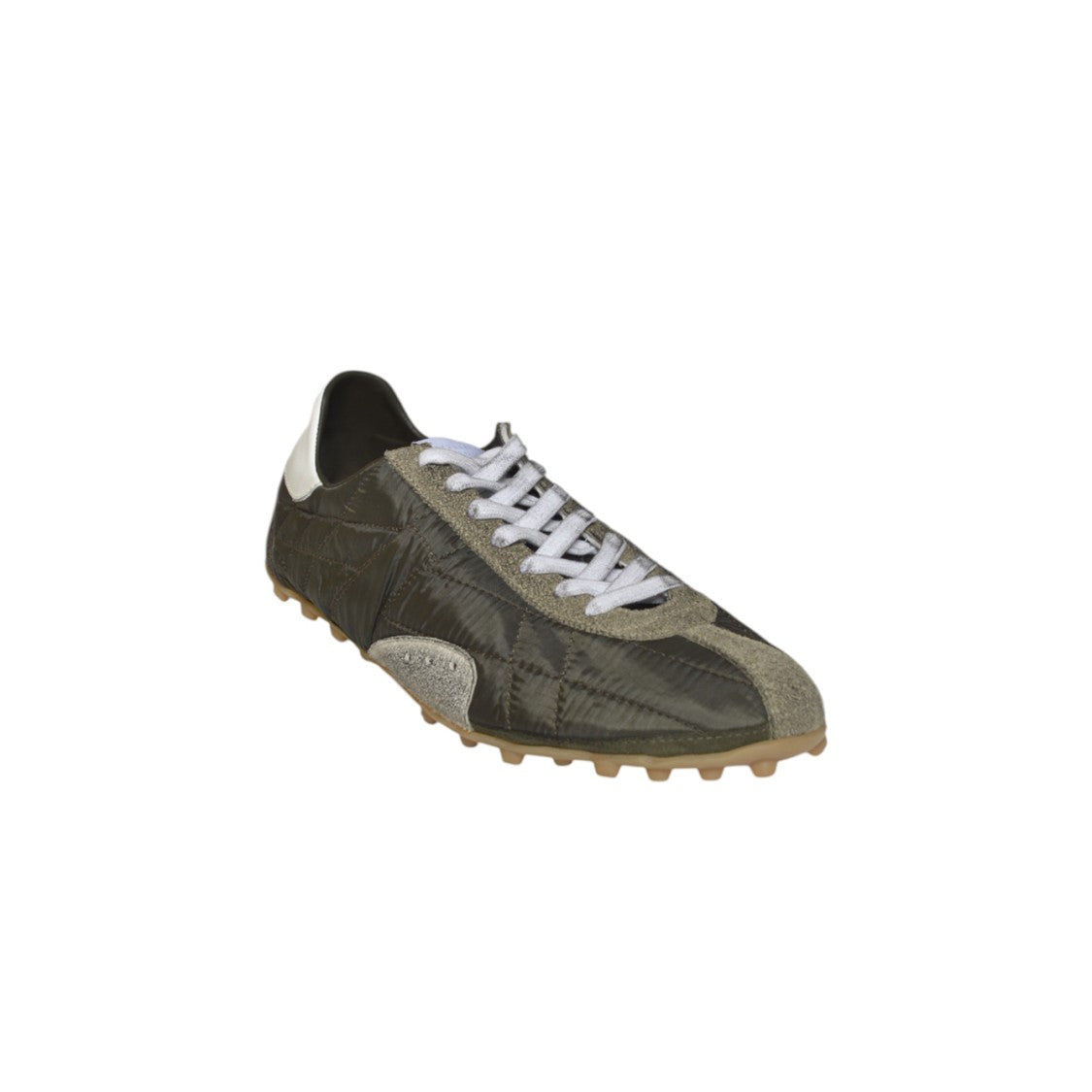 Maison Margiela Quilted-Texture Sneakers With Rugged Sole And Suede Overlays