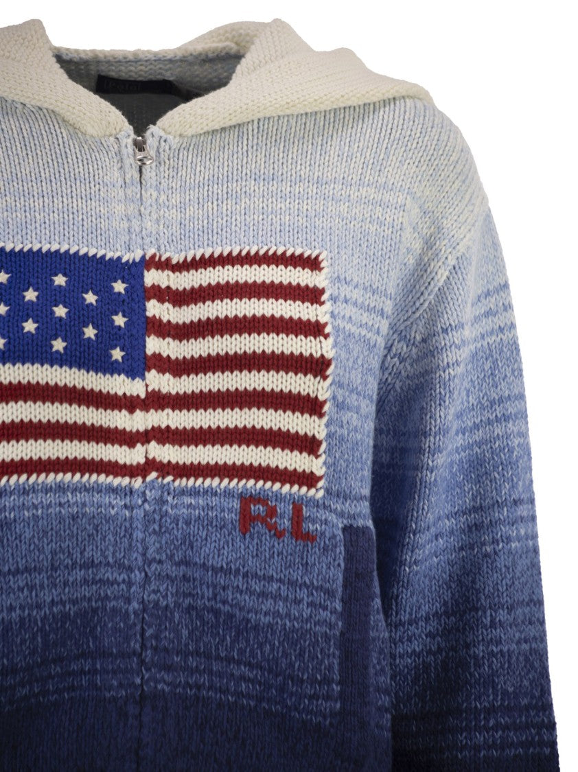 Polo Ralph Lauren Ombré Cotton Hooded Jumper