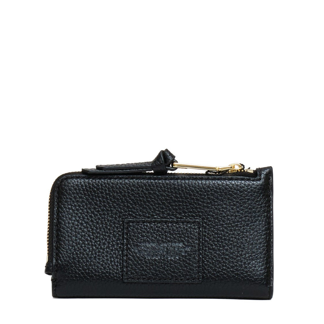 Marc Jacobs Medium Flat Wallet With Textured Leather And Snap Closure