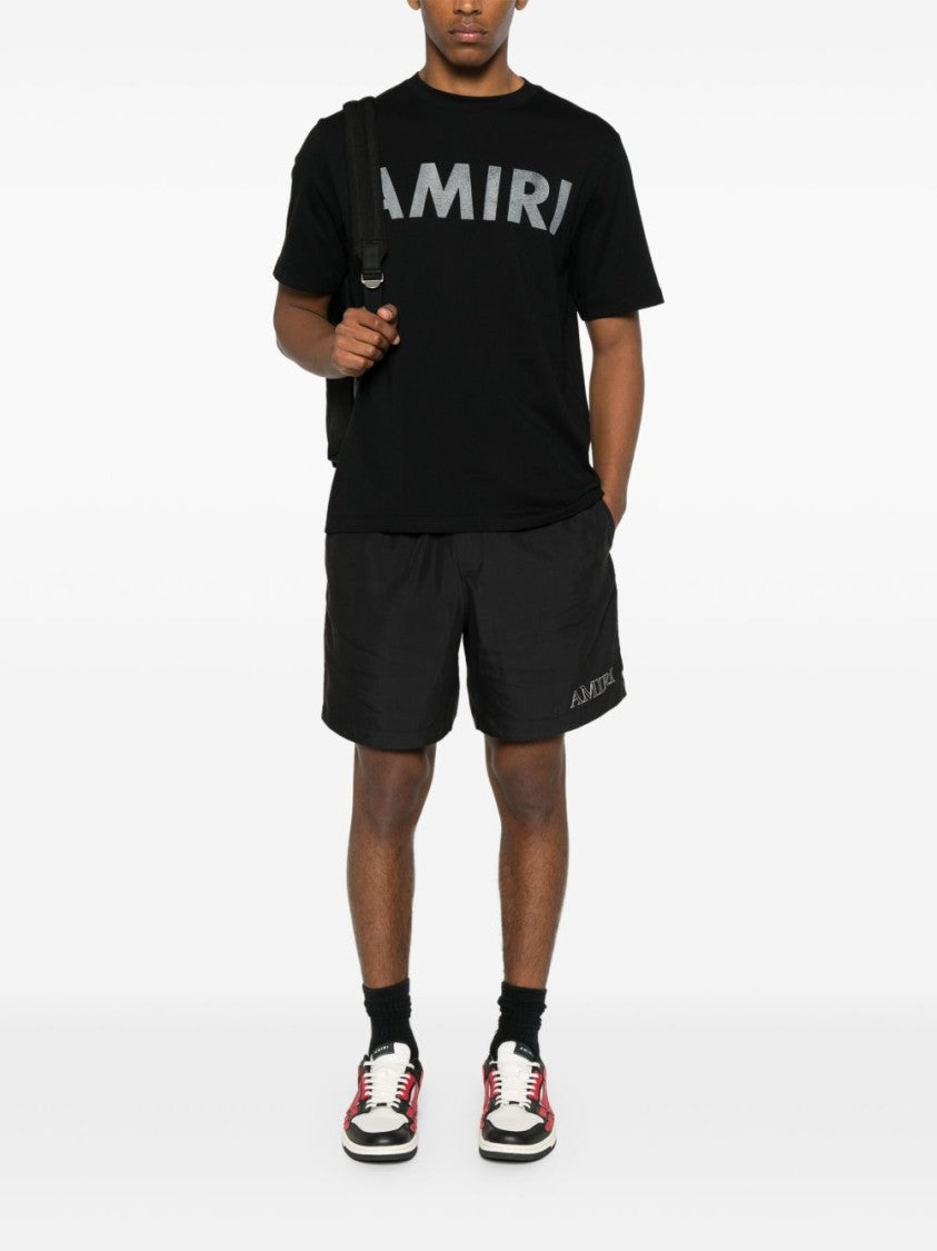 Amiri Bold Graphic Print Black Crew Neck T-Shirt