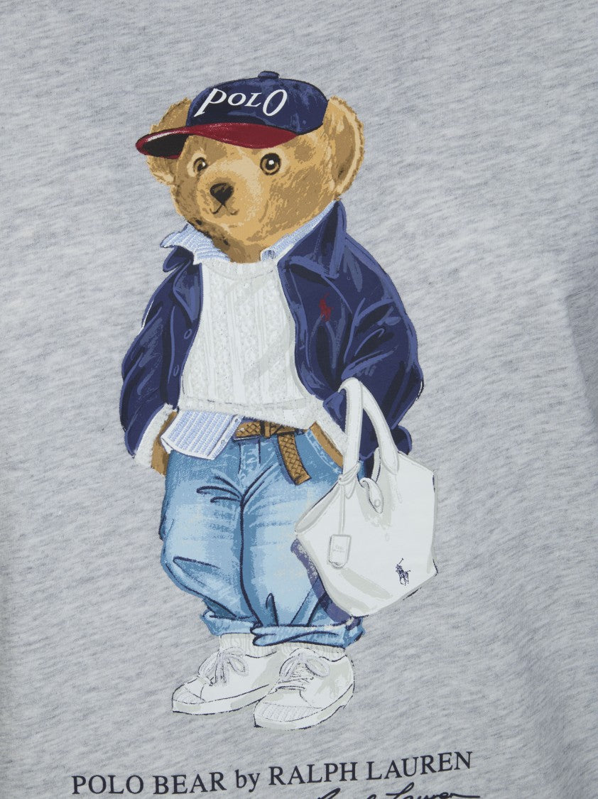 Polo Ralph Lauren Front Graphic Print T-Shirt With Casual Bear Design