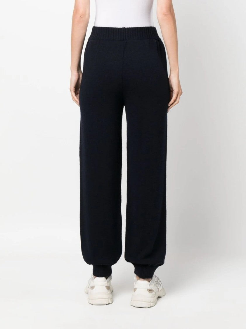 Msgm Blue Wool Cashmere Pants