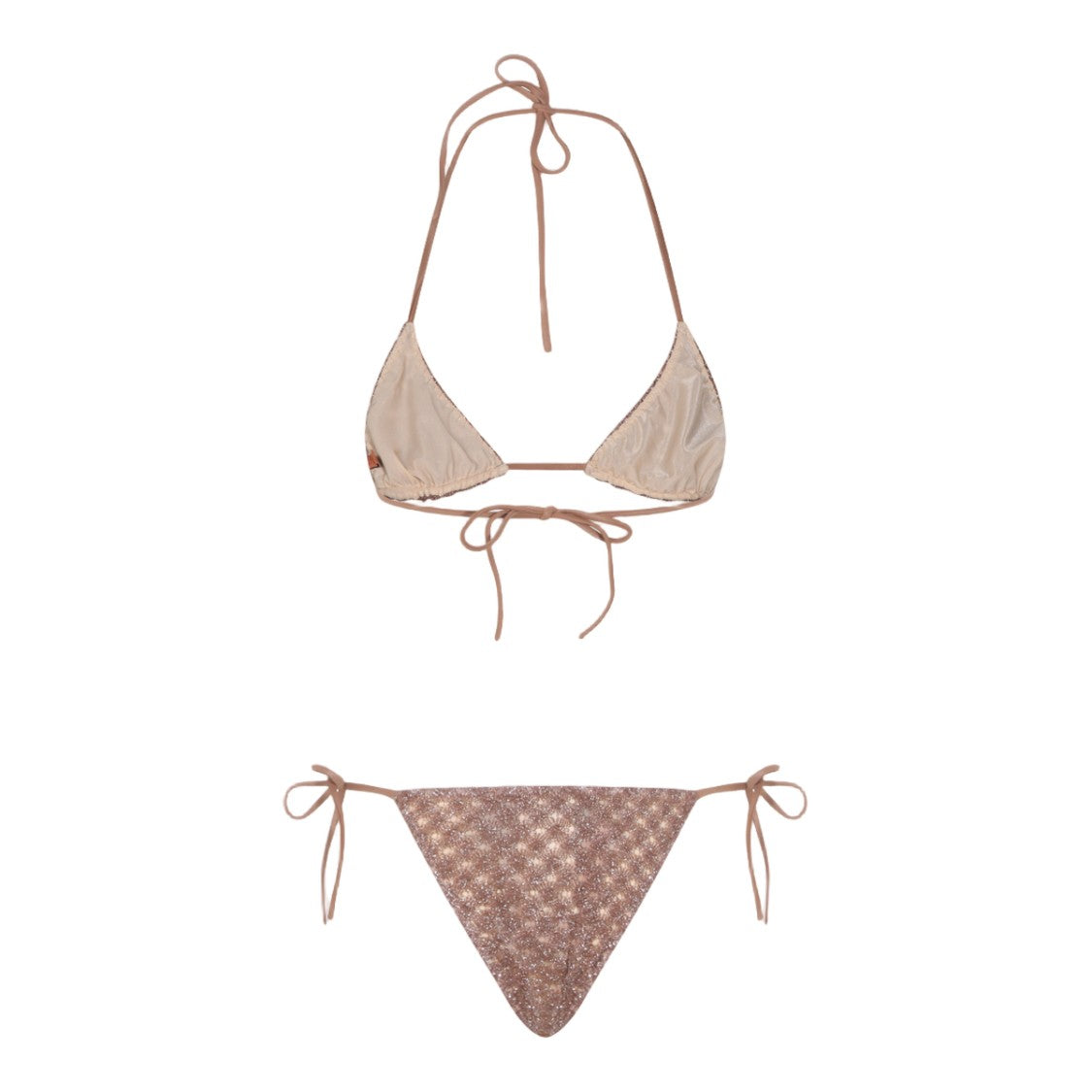 Missoni Textured Brown Two Piece Bikini