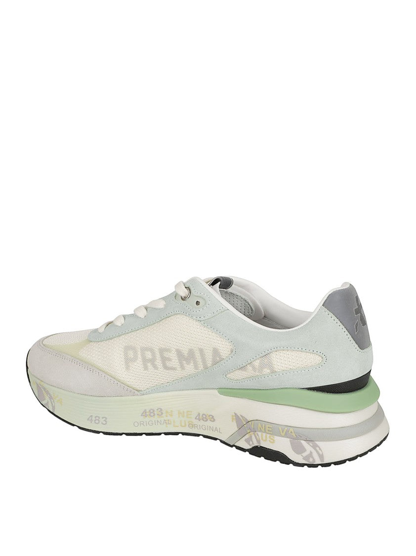 Premiata Multicolor Smooth Leather And Suede Sneakers