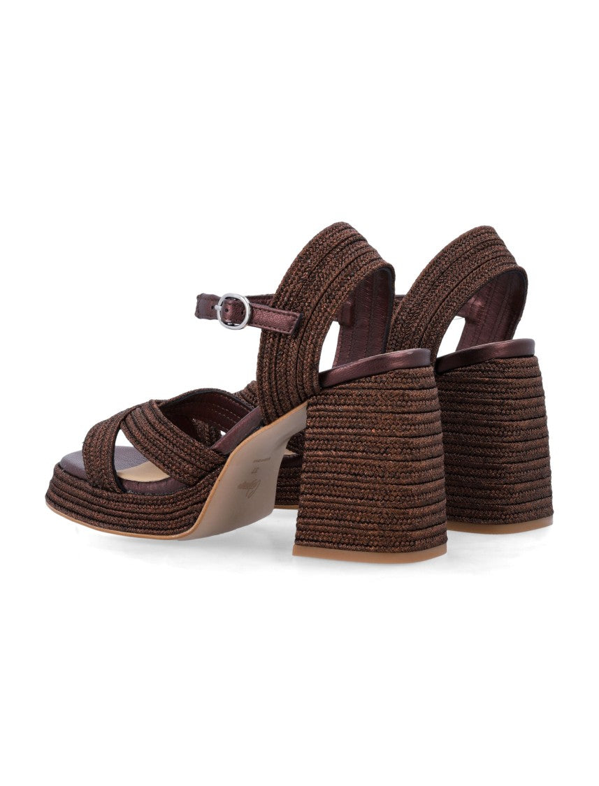 Castaner Valle Woven Structured Ankle Sandals