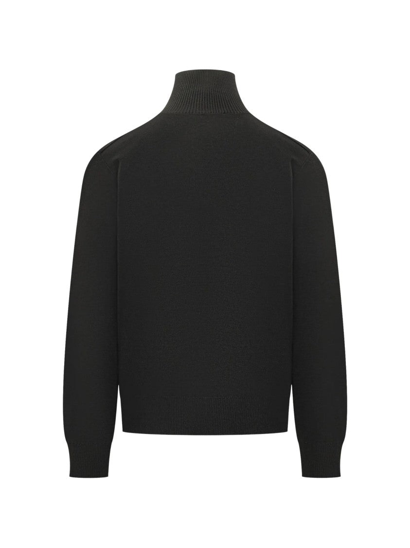Burberry Black Check Wool-Blend Sweater