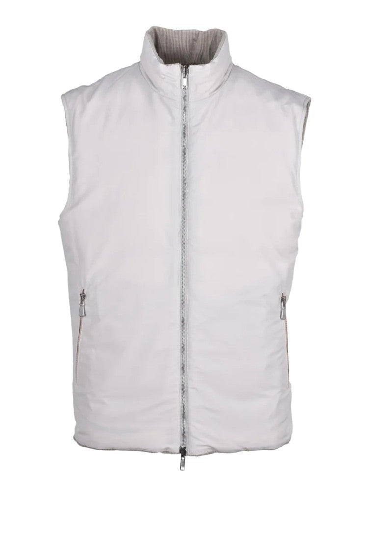 Eleventy Reversible Gilet - Beige