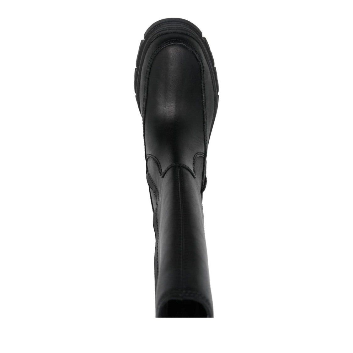 Ugg Ashton High Black Tall Elastic Side Panel Leather Chelsea Boots