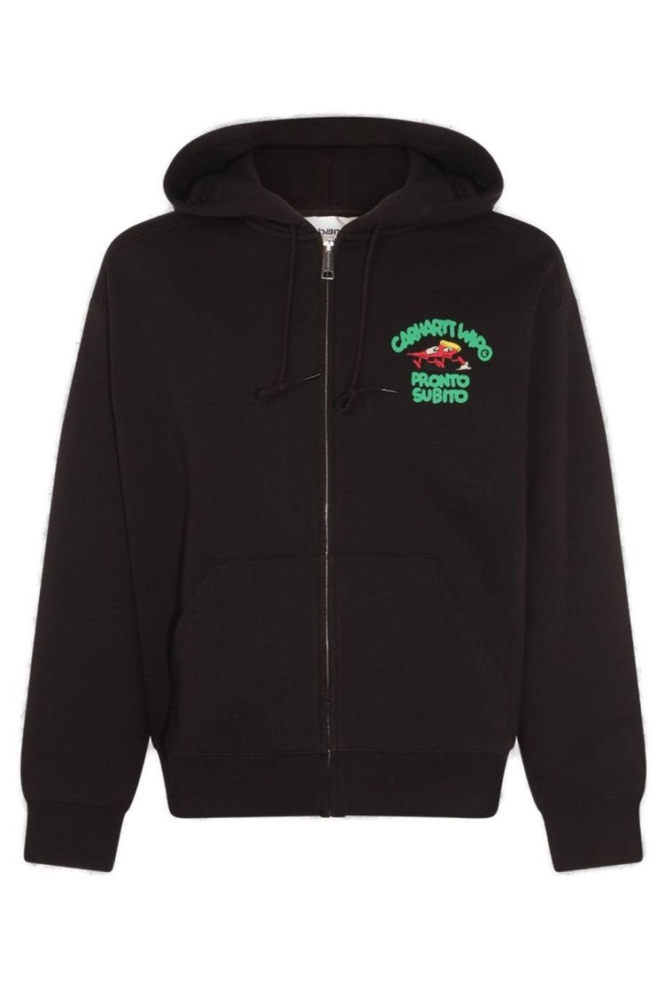 Carhartt Wip Classic Black Sweater With Ribbed Details