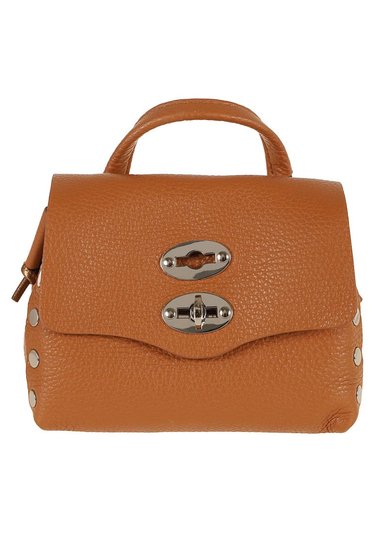 Zanellato Postina Daily Night Sbaby Laminated Leather Shoulder Bag