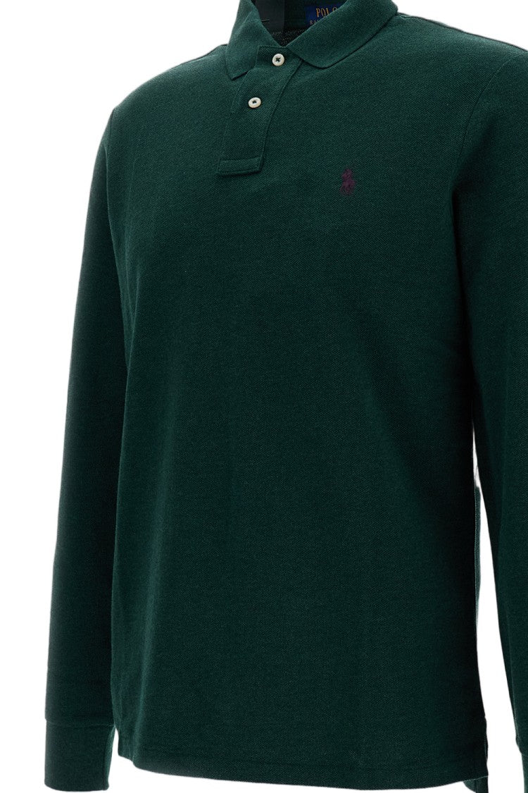 Polo Ralph Lauren Green Custom Slim Fit Cotton Piqué Polo Shirt