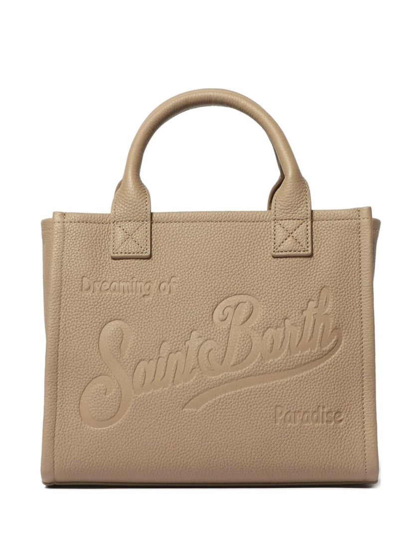 Mc2 Saint Barth Structured Rectangular Shoulder Bag With Debossed Logo