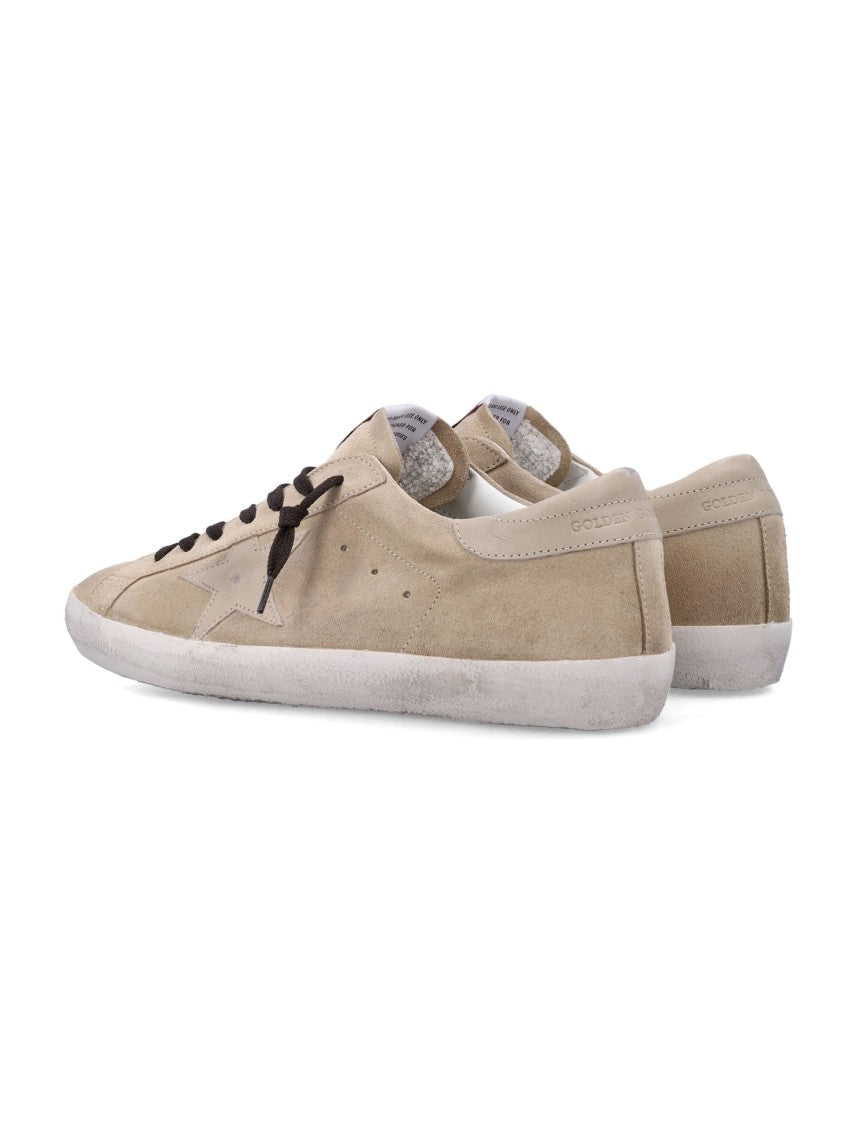 Golden Goose Super Star Beige Suede Low Sneakers