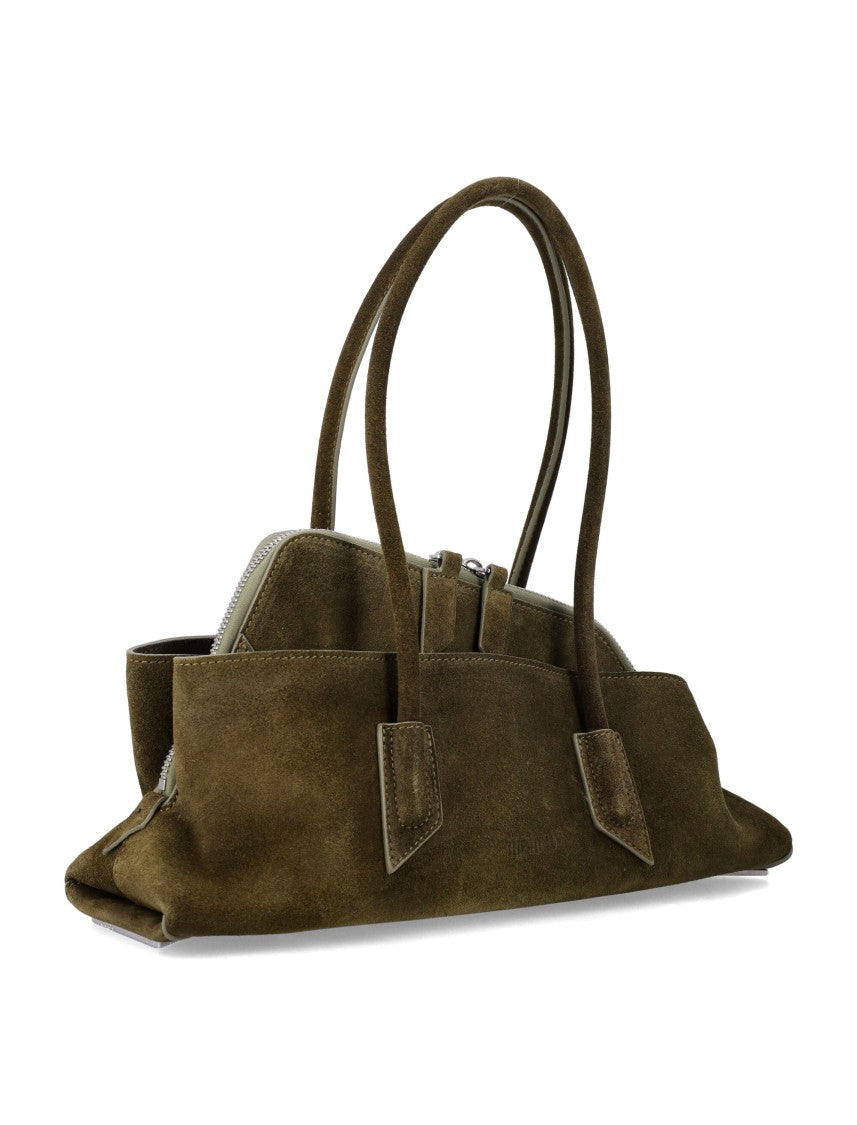 The Attico Suede Leather Asymmetric La Passeggiata Tote Bag