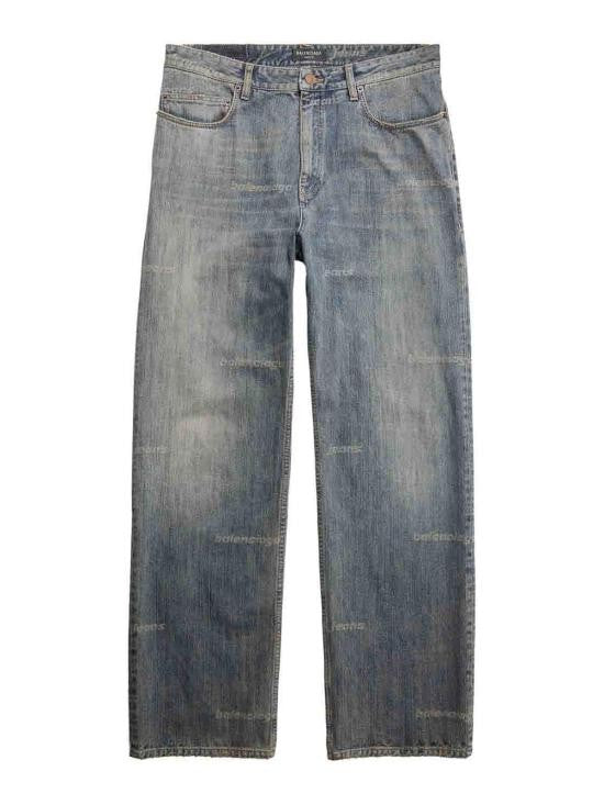 Balenciaga Relaxed Straight-Leg Denim Pants With Subtle Whiskering