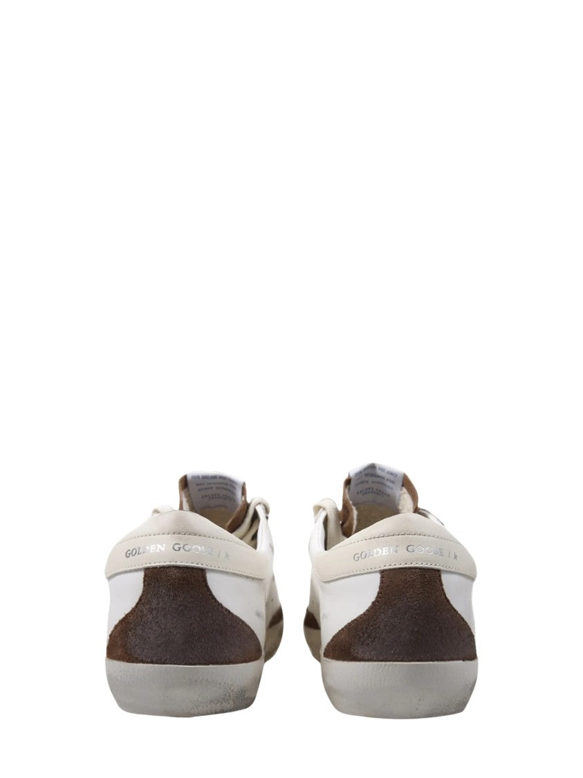 Golden Goose Leather Upper Sneakers With Suede Accents And Vintage Details
