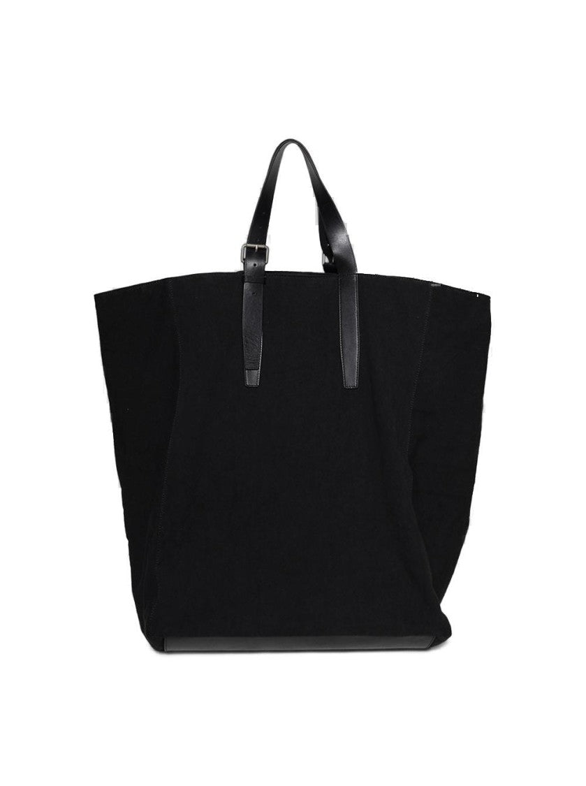 Dries Van Noten Large Belt Tote Bag Black