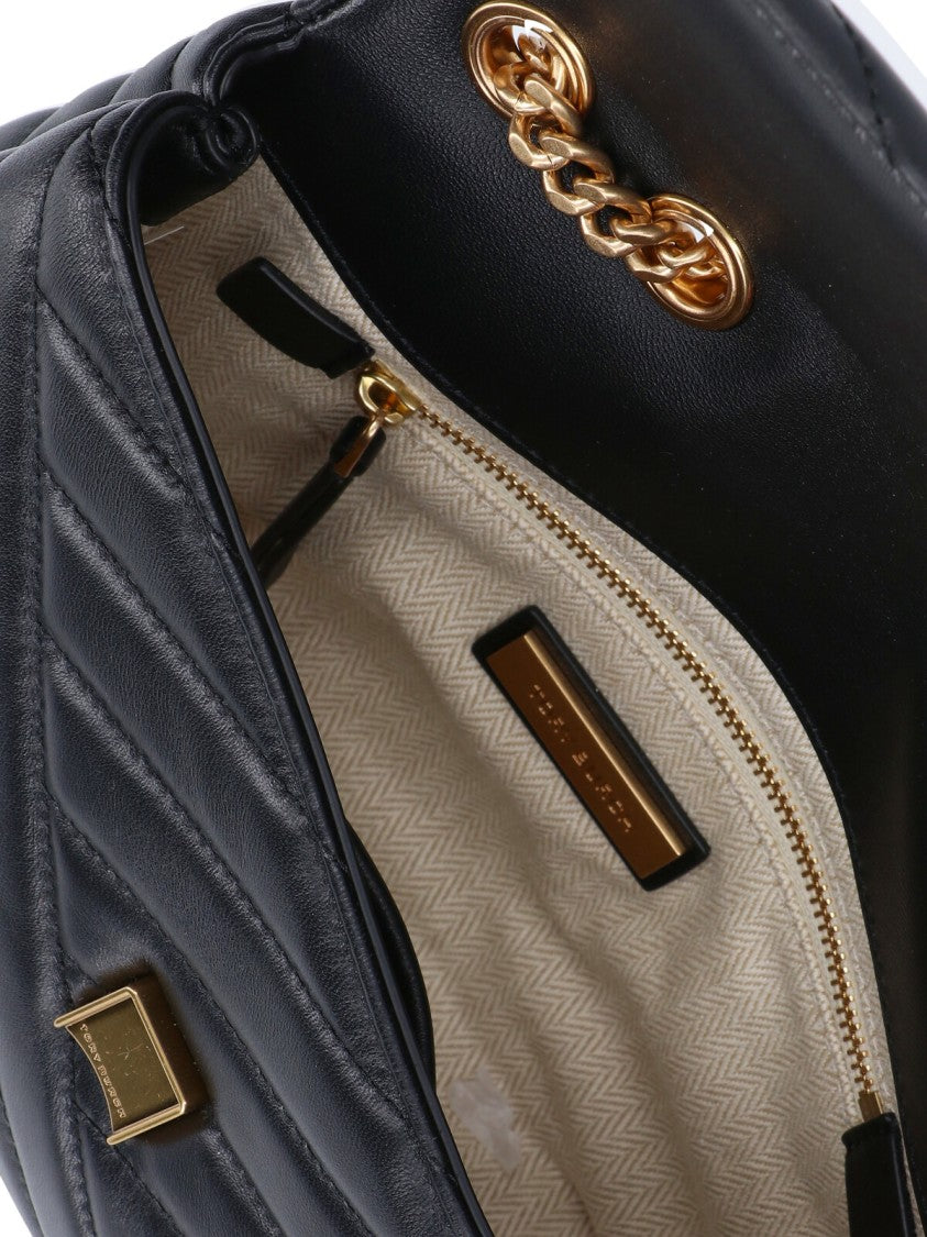 Tory Burch "Kira" Small Shoulder Bag, In Black Lambskin