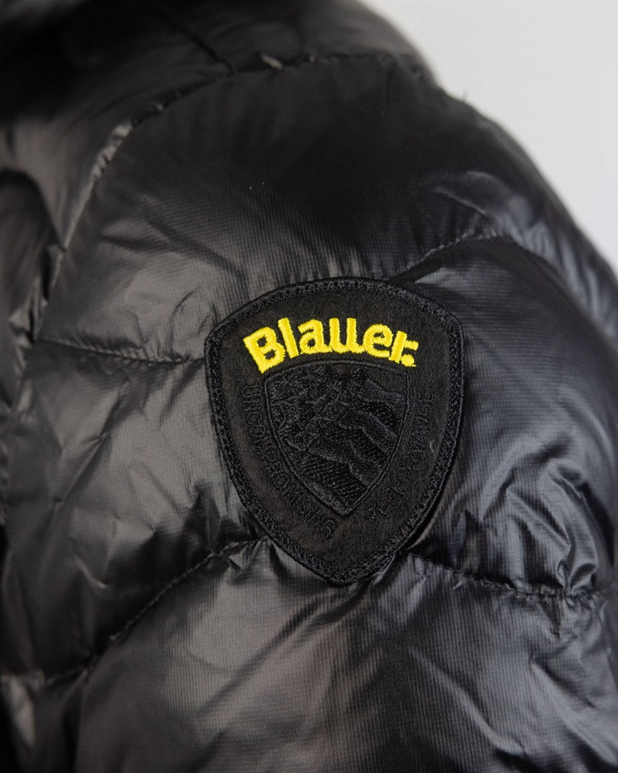 Blauer Black Wave Quilted Down Jacket