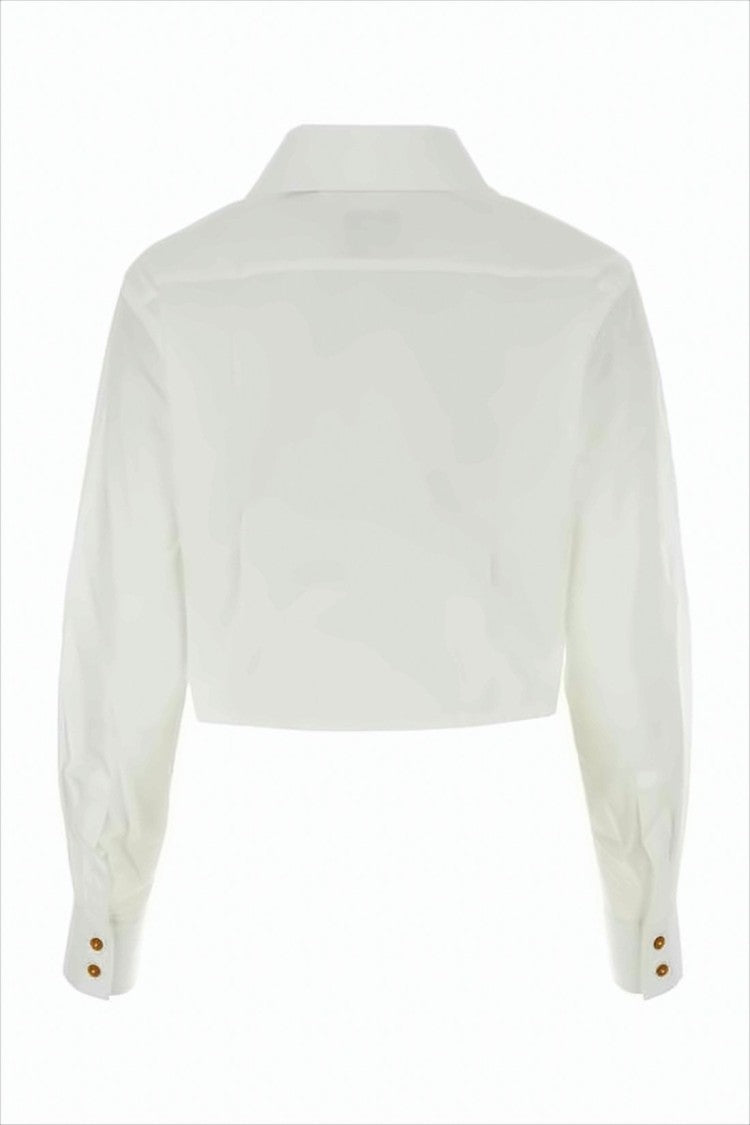 Vivienne Westwood Cropped Layered Blouse With Pointed Collar