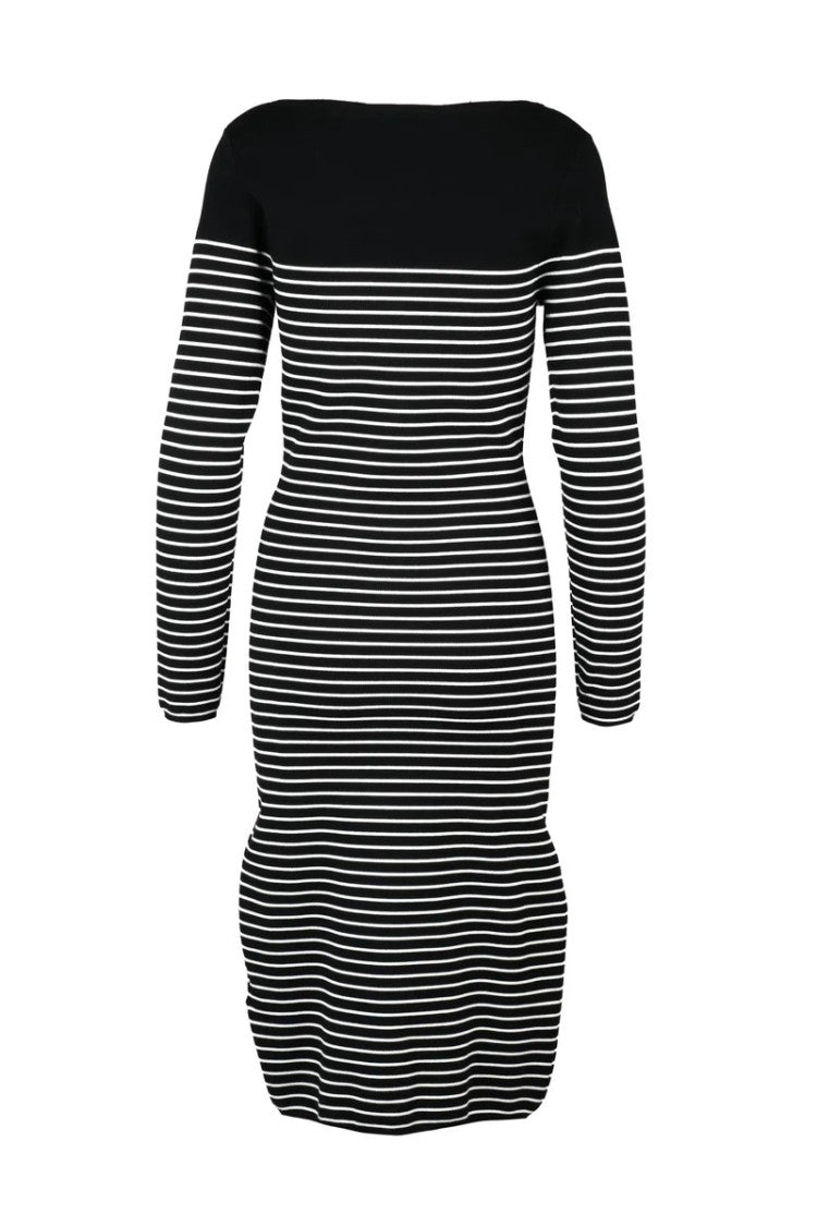 Max Mara Flipper Knit Dress - Black/White