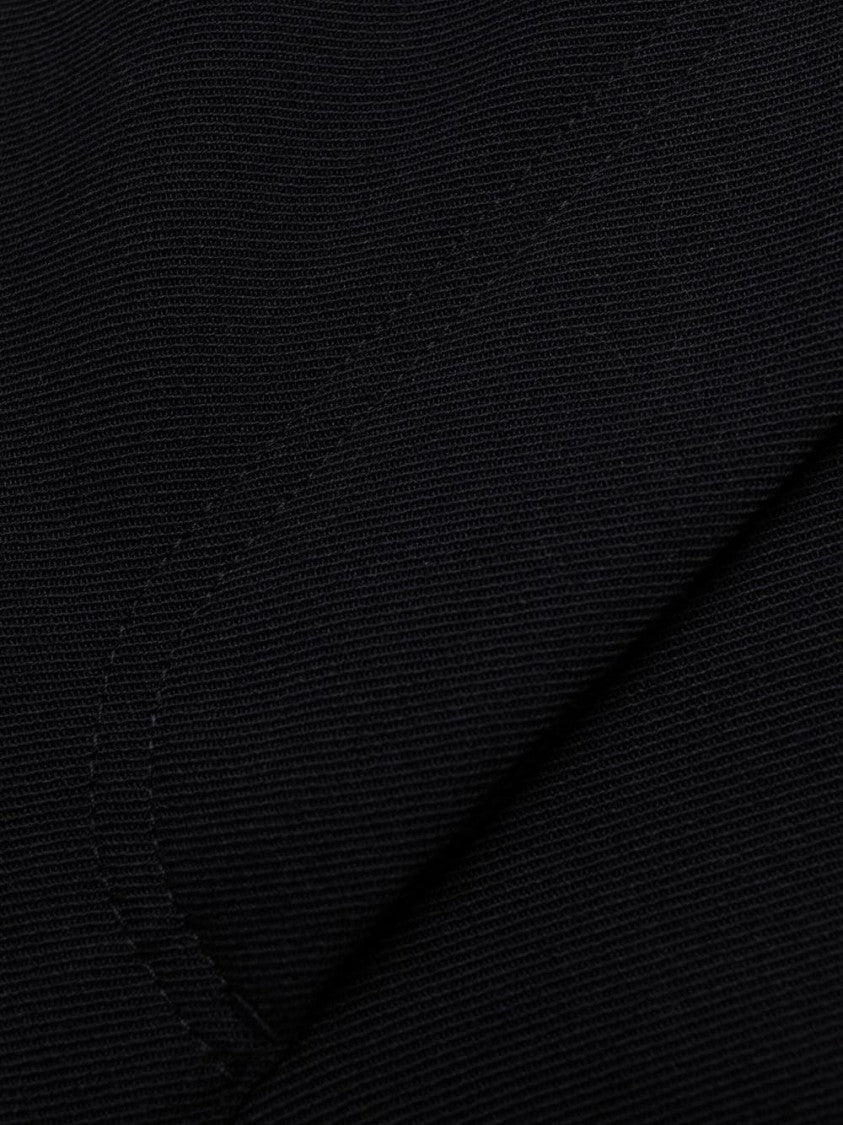 Stella Mccartney Black Trousers Tailored Wide-Leg Fabric Pants