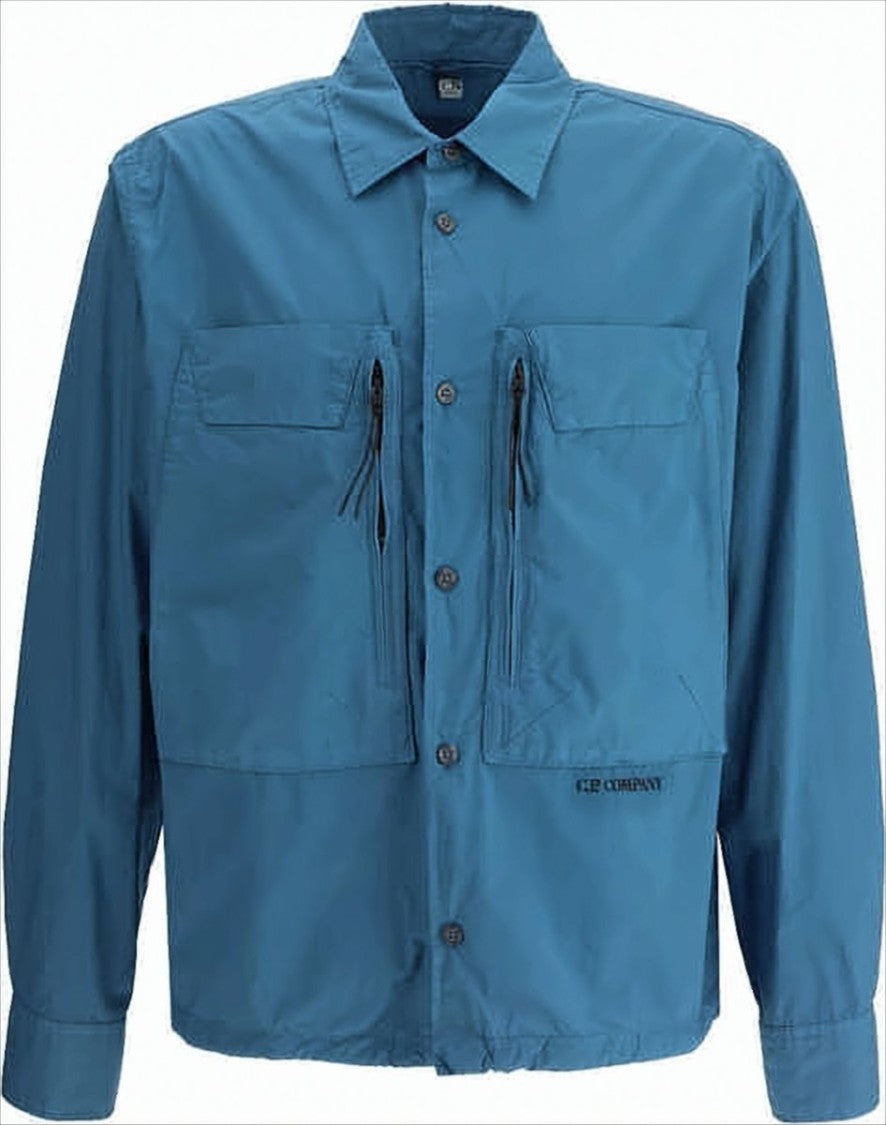 C.P. Company Button-Up Casual Jacket With Flap And Zipper Pockets