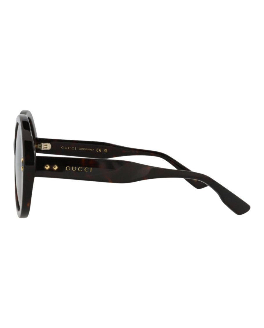 Gucci Round-Frame Acetate Sunglasses