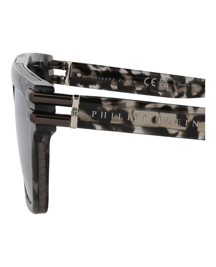 Philipp Plein Aviator-Frame Acetate Sunglasses With Saddle Nose Bridge