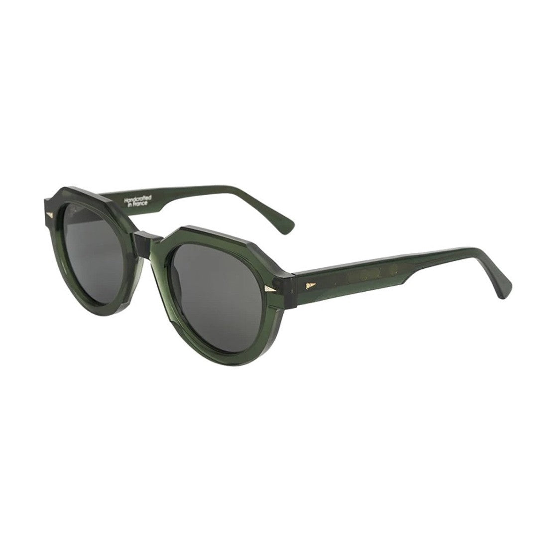 Ahlem Green Grenelle Acetate Geometric Sunglasses