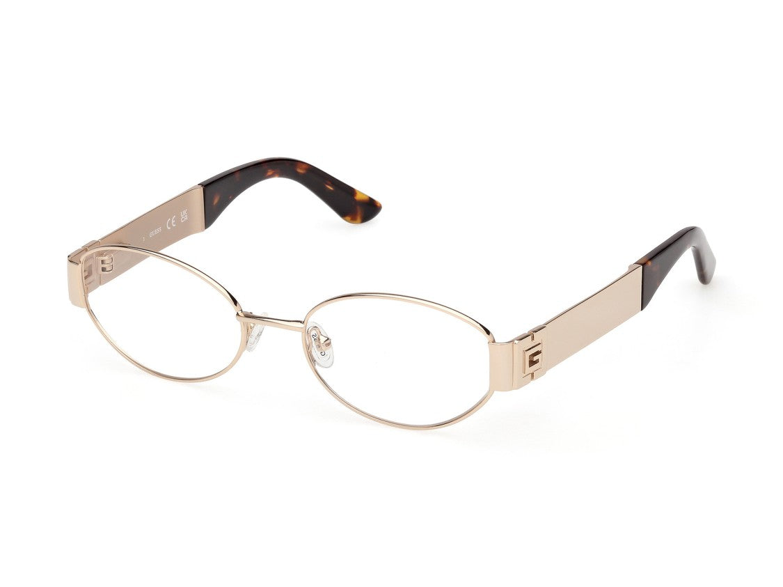 Guess Gold Gu50314 Round Metal Sunglasses