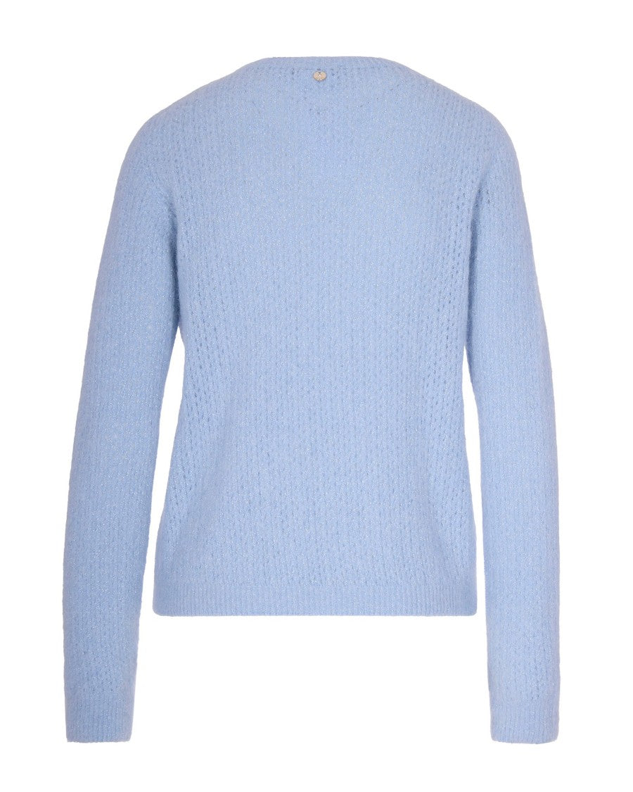 Liu Jo Sky Blue Crewneck Sweater