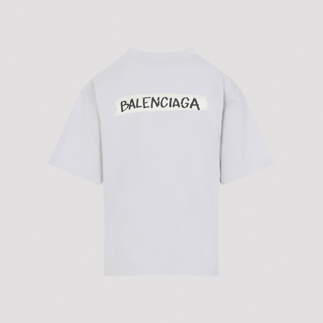 Balenciaga Dirty White Cotton Medium Fit T-Shirt