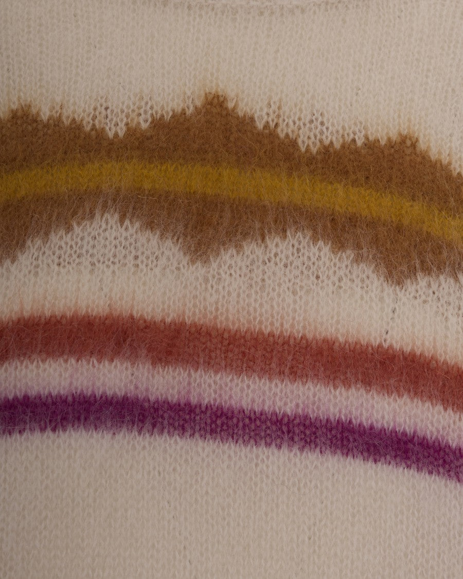 Isabel Marant Étoile Striped Knit Sweater In Fuzzy Mohair Blend