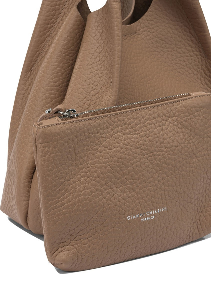 Gianni Chiarini Textured Leather Shoulder Bag With Slouchy Silhouette