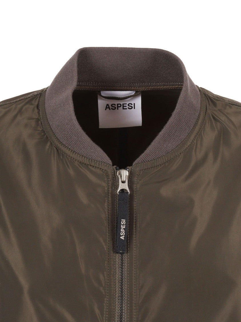 Aspesi Boxy Brown Ribbed Jacket