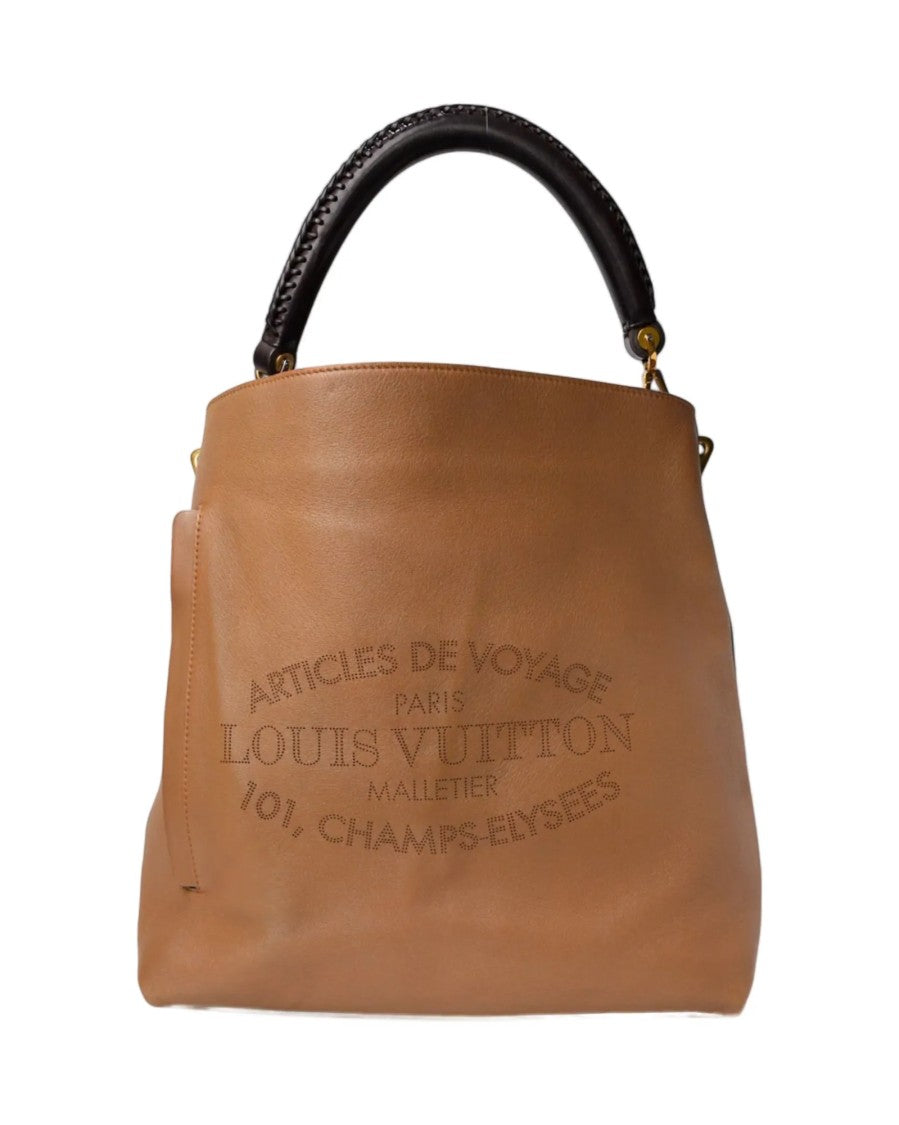 Louis Vuitton Bagatelle Gm In Taurillon Hazelnut