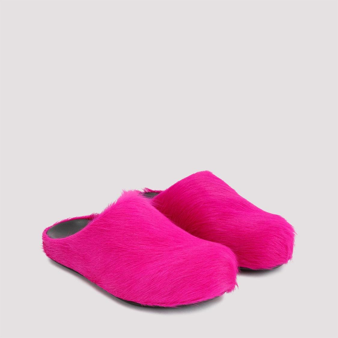 Marni Fuchsia Calf Hair Fussbett Mules