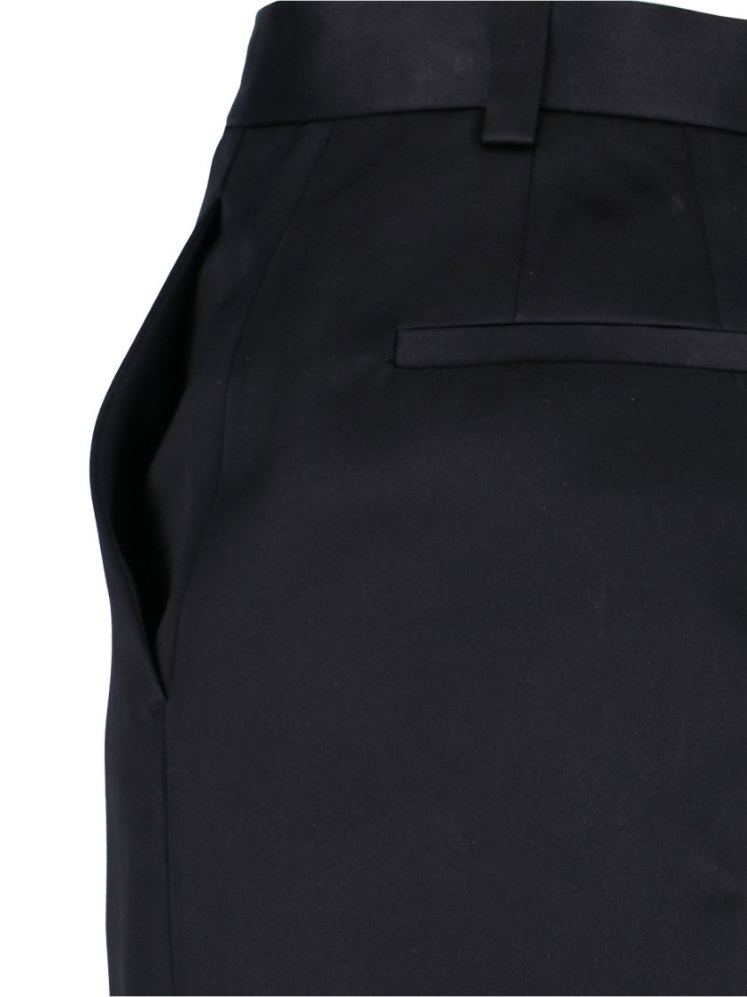 Loro Piana Straight-Leg Trousers, Black