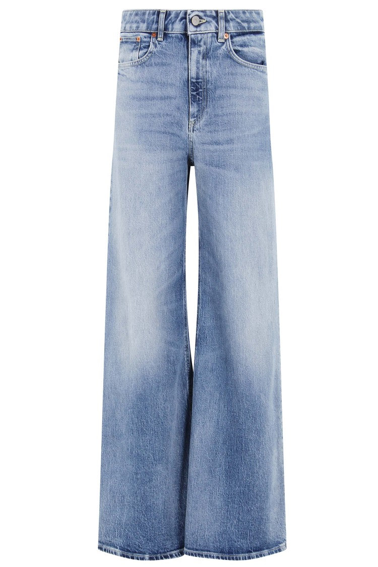 Dondup Wide-Leg Denim Jeans With Faded Wash