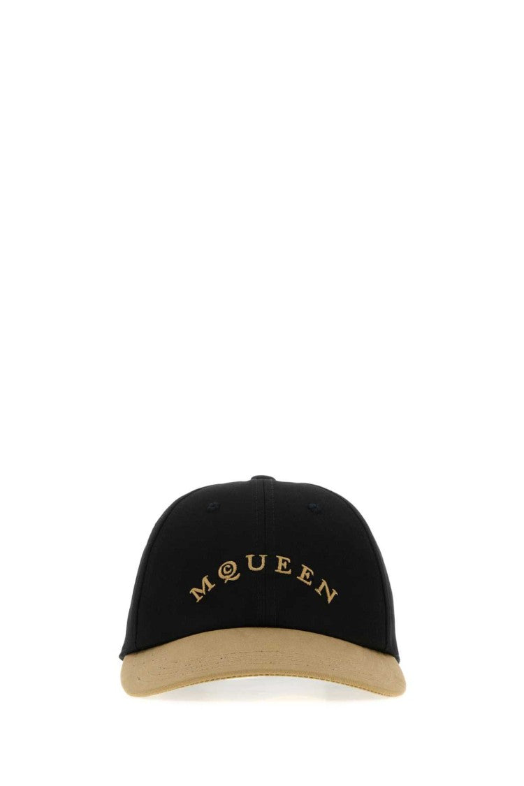Alexander Mcqueen Two-Tone Cotton Baseball Cap