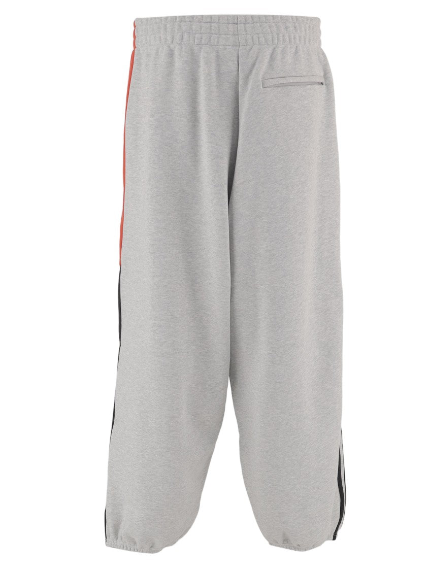 Adidas X Willy Chavarria Stretch Cotton Pants With Side Stripes And Elastic Hem