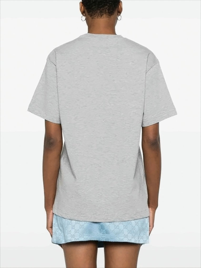Gucci Short-Sleeve Cotton T-Shirt With Bold Stripe
