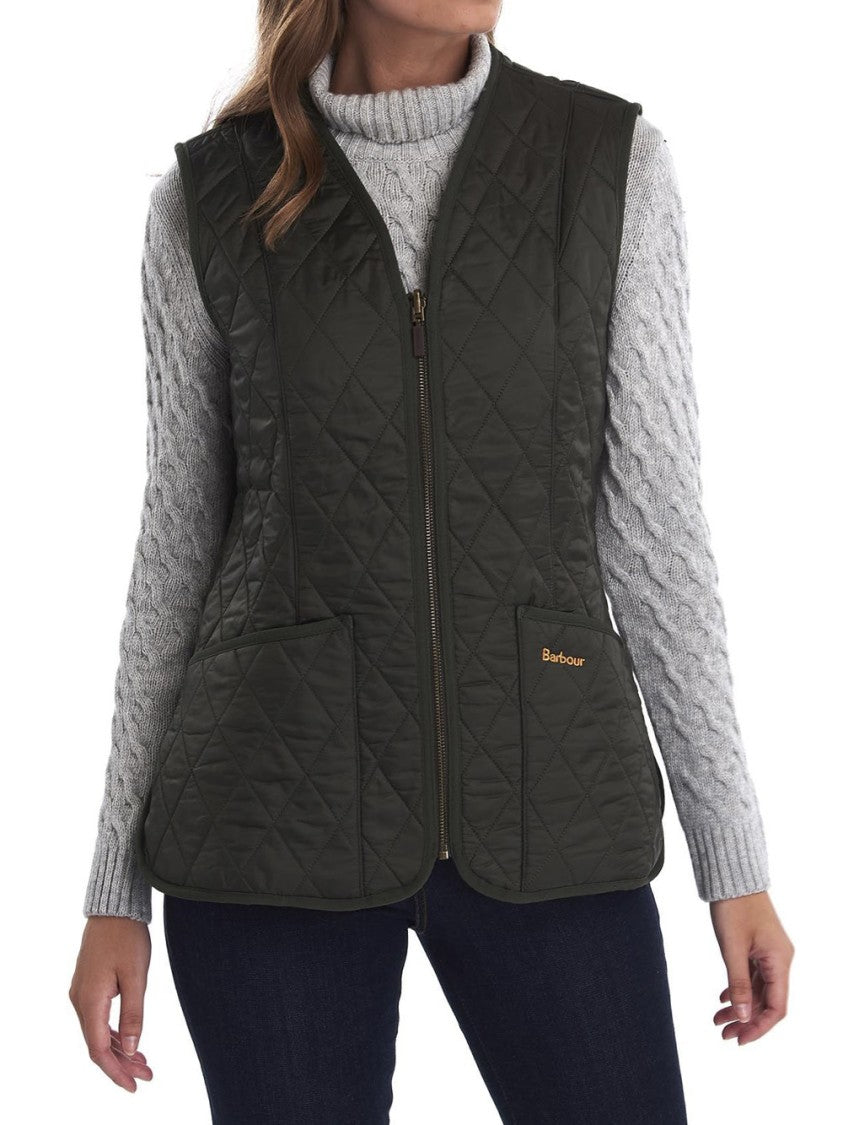 Barbour Quilted Dark Olive Betty Liner Vest